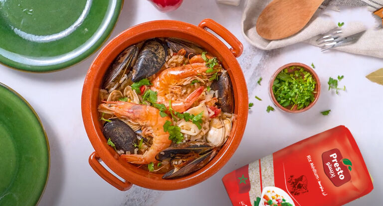 Foto de أرز بالفواكه البحرية وصفة برتغالية تقليدية لذيذة