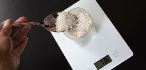 calorie scale rice