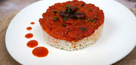 imagen receta Riz et sauce tomate : une recette classique et délicieuse