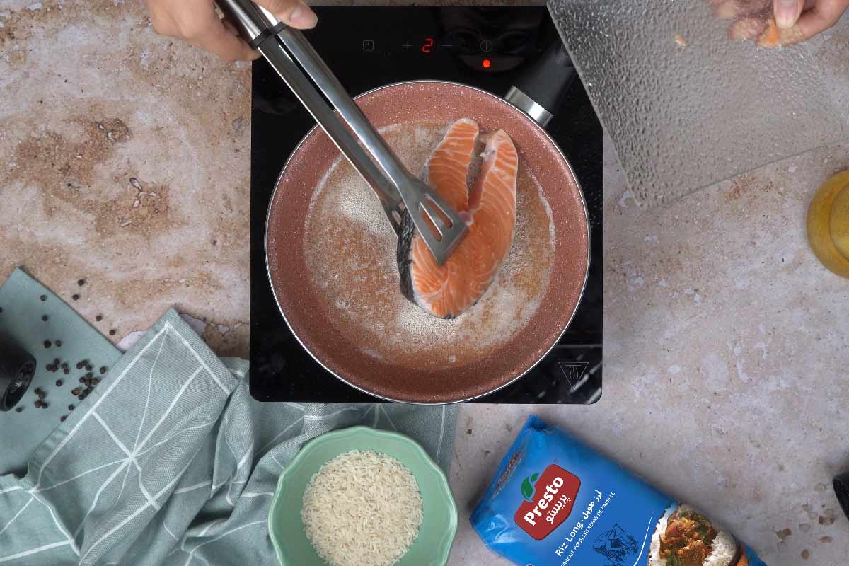 riz aux poissons : Cuisson et préparation du poisson