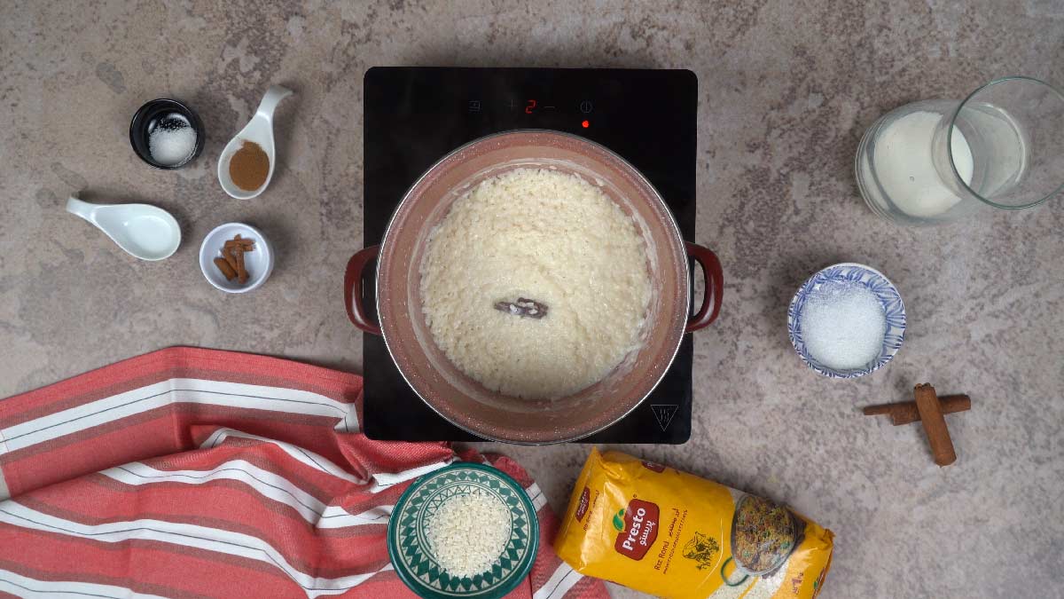 بودنغ الأرز : طبخ الأرز