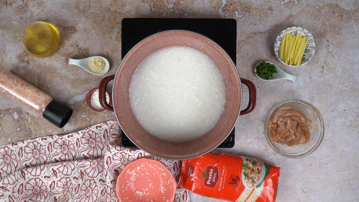 الكونجي: طبخ الأرز