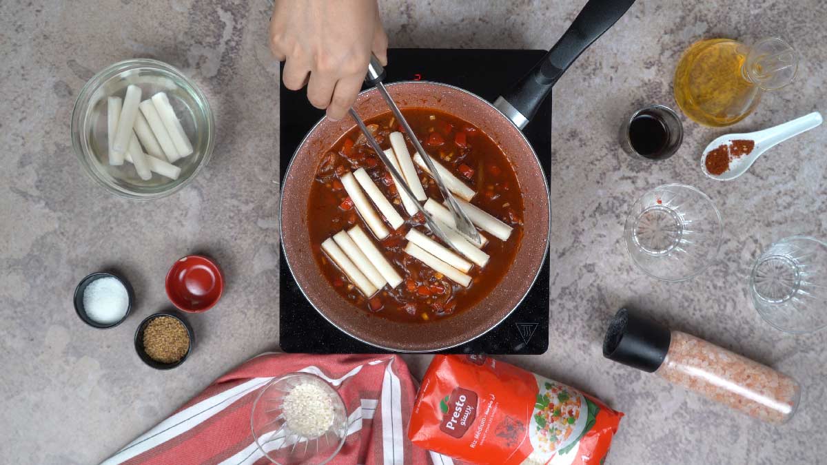 Tteokbokki : Marinade de poulet