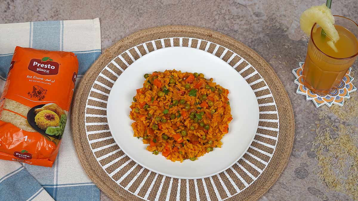 riz aux légumes recette: Présentation