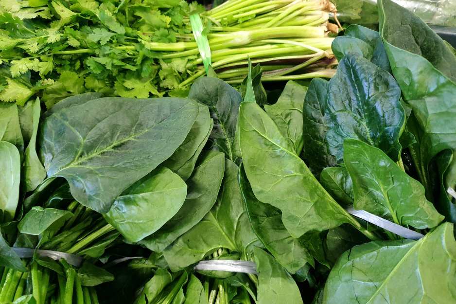 Légumes à feuilles vertes