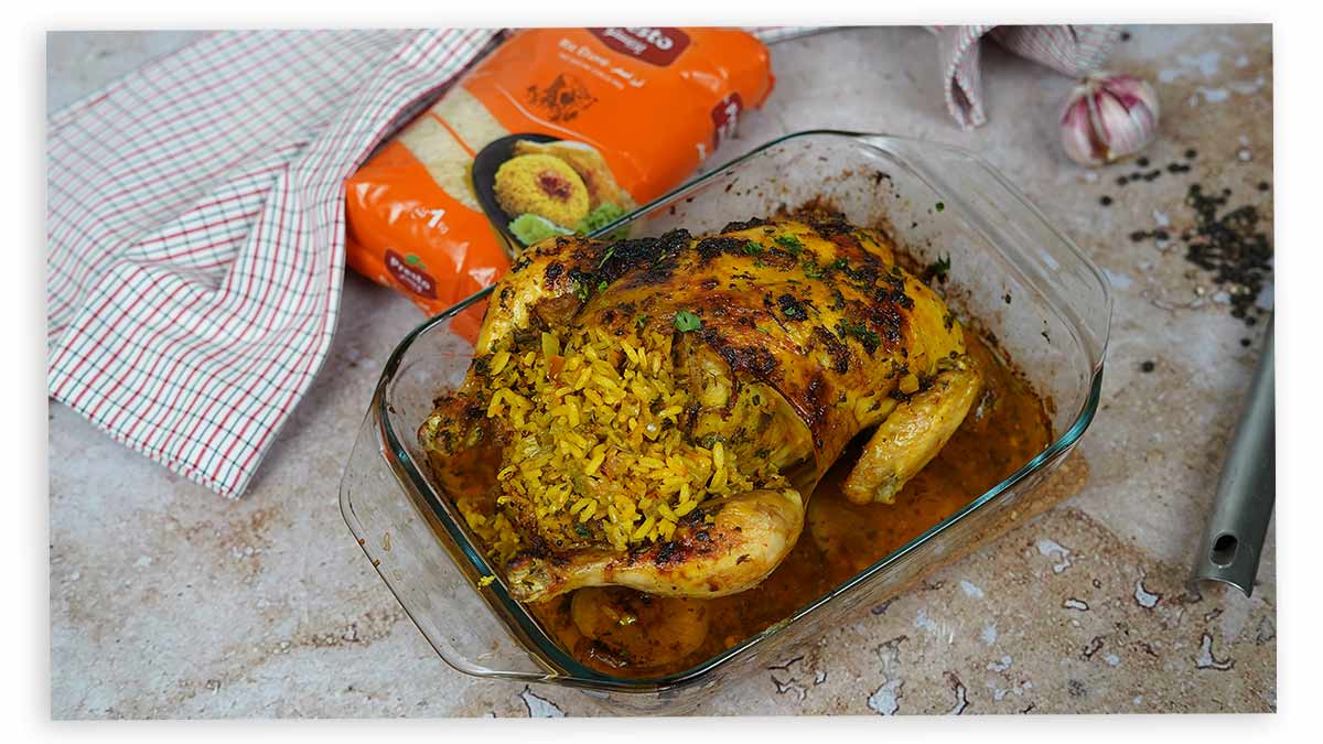 poulet farci au riz : Préparation de la farce