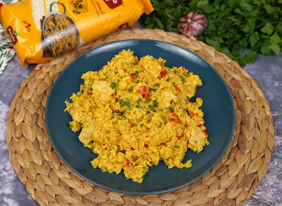 Riz au poulet façon grand mère