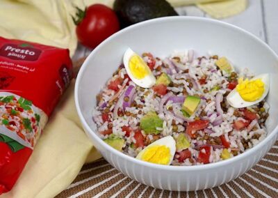 سلطة العدس والأرز: وصفة صحية ولذيذة