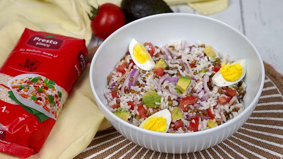 سلطة العدس والأرز: وصفة صحية ولذيذة