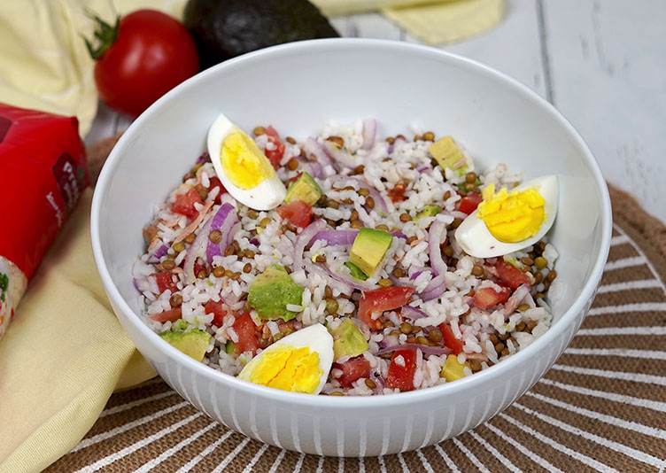 Foto de Salade de lentilles et de riz : une recette saine et délicieuse