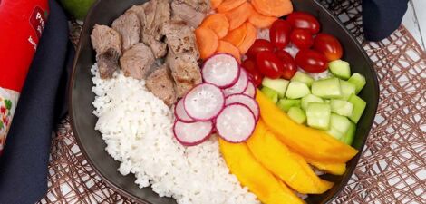 imagen receta وصفة بوكي بالتونة والأفوكادو والمانجو