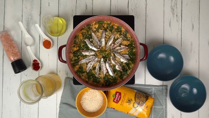 Ajouter les anchois après la cuisson du riz