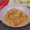 Riz au merlu et aux légumes