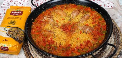 imagen receta بايلا منزلية