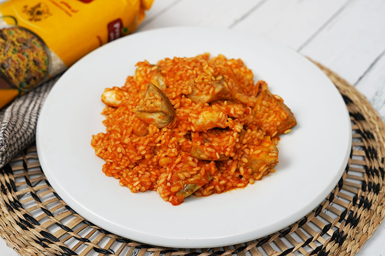 Foto de Riz au poulpe et à l’artichaut