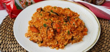imagen receta الأرز بالمحار